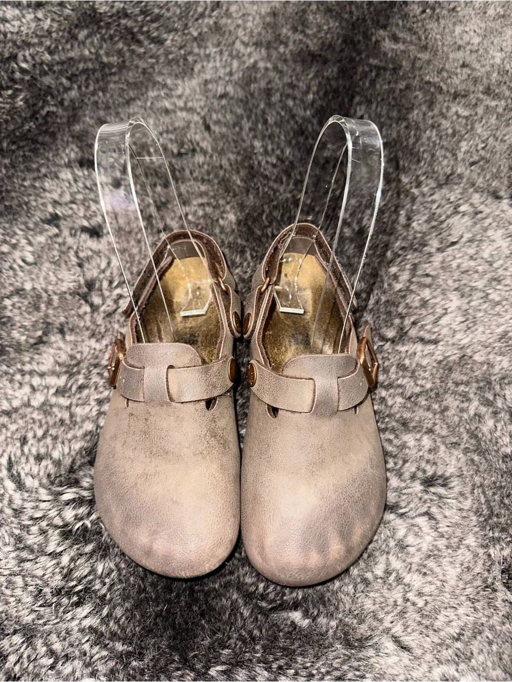 Birkenstock Mocha Brown Tokio Birkibuc® Backstrap Clogs Toodler Sz 10-10.5 Boho